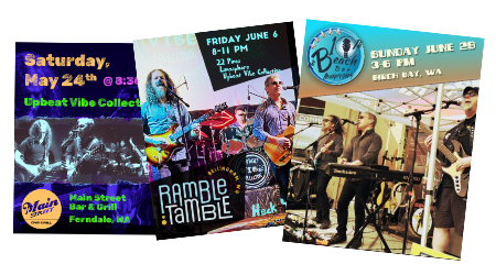 Upbeat Vibe Collective ad collage